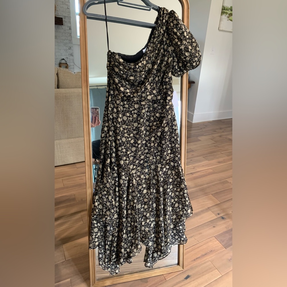 NWT Monkee’s ASTR One-Shoulder Dress